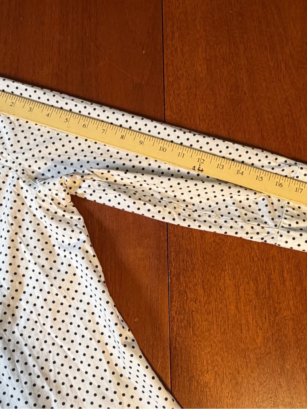 Lauren Ralph Lauren Polka Dot Button Down White Black Parisian Chic Medium - Picture 11 of 11